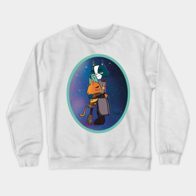 Avocato and Little Cato Crewneck Sweatshirt by Melisaura